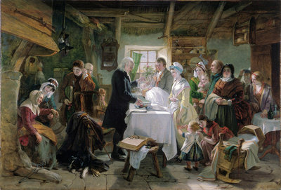 Baptism in Scotland by J Phillip RA 1850.jpg and 